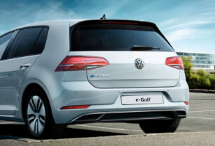 Volkswagen e-golf diseño trasero