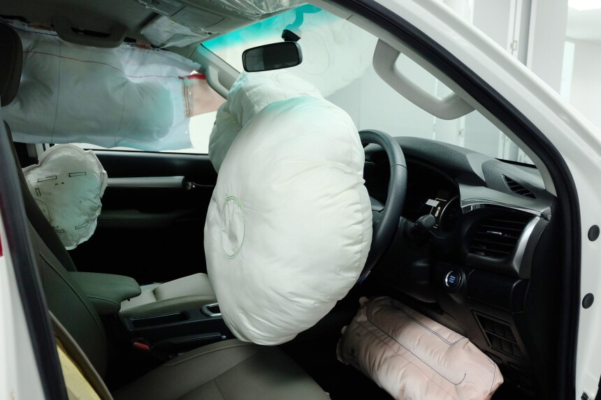 inflados airbags coche